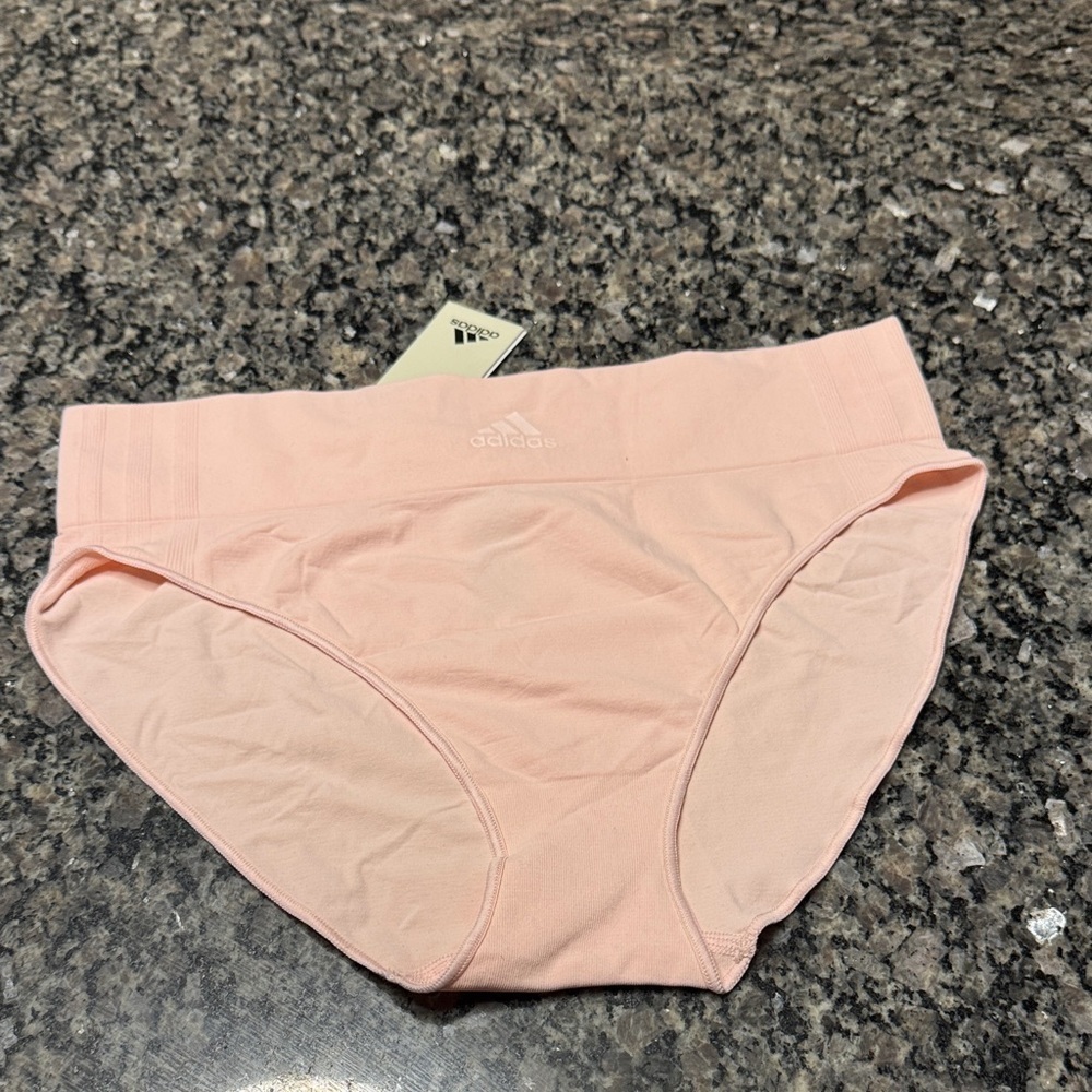 Adidas Women's high leg Light Pink Panties NWT XL